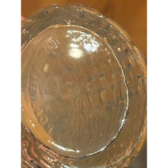 Vintage 1960s Clear Glass Decanter w/ Basket Weave Pattern (5575) - Picture 9 of 9